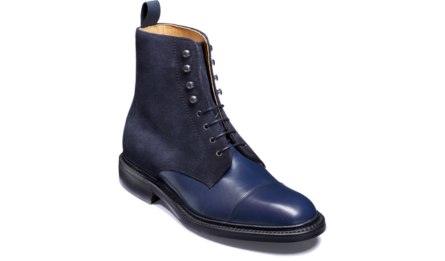 Lambourn - Navy Calf Suede