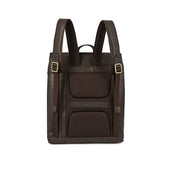 Mochila Backpack Leather With Cream Stitching
