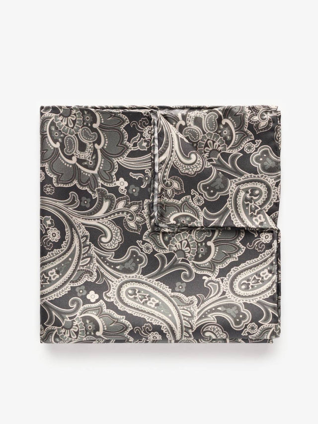 Grey Pocket Square