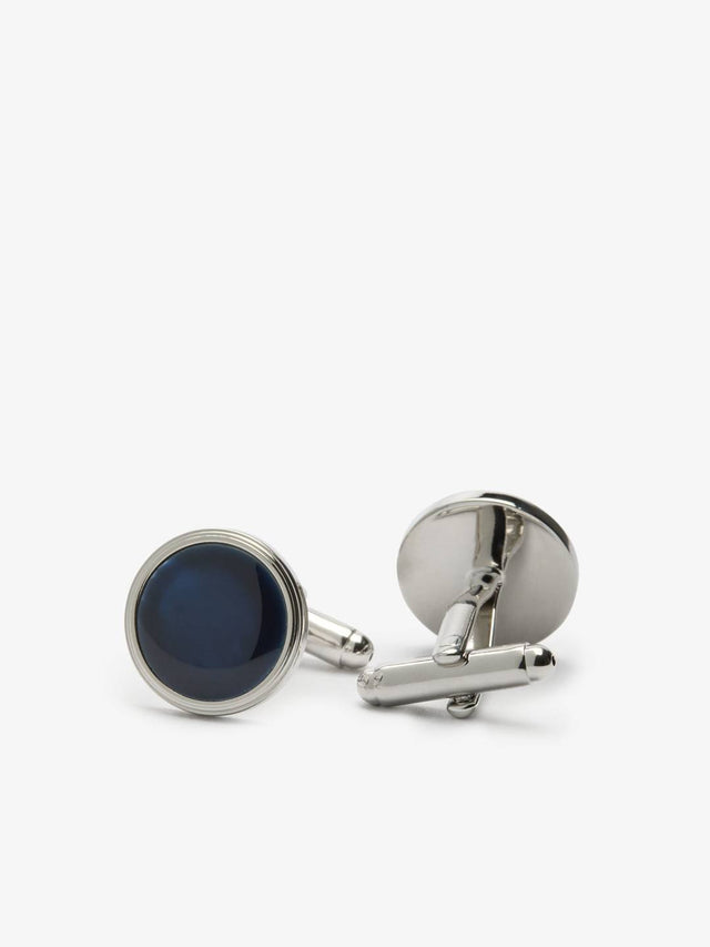 Silver Cufflinks Round