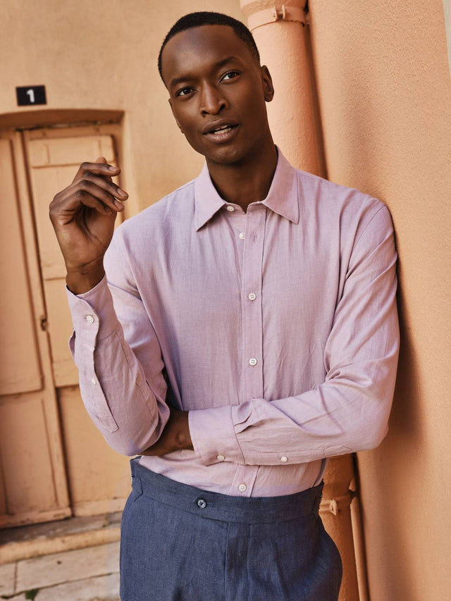 Purple Linen Shirt