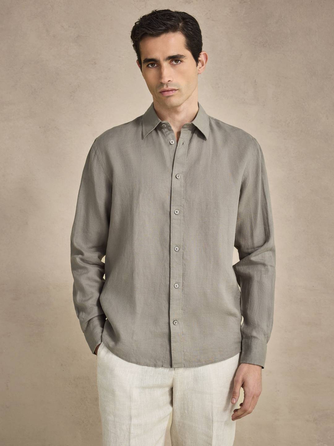 Green Linen Shirt