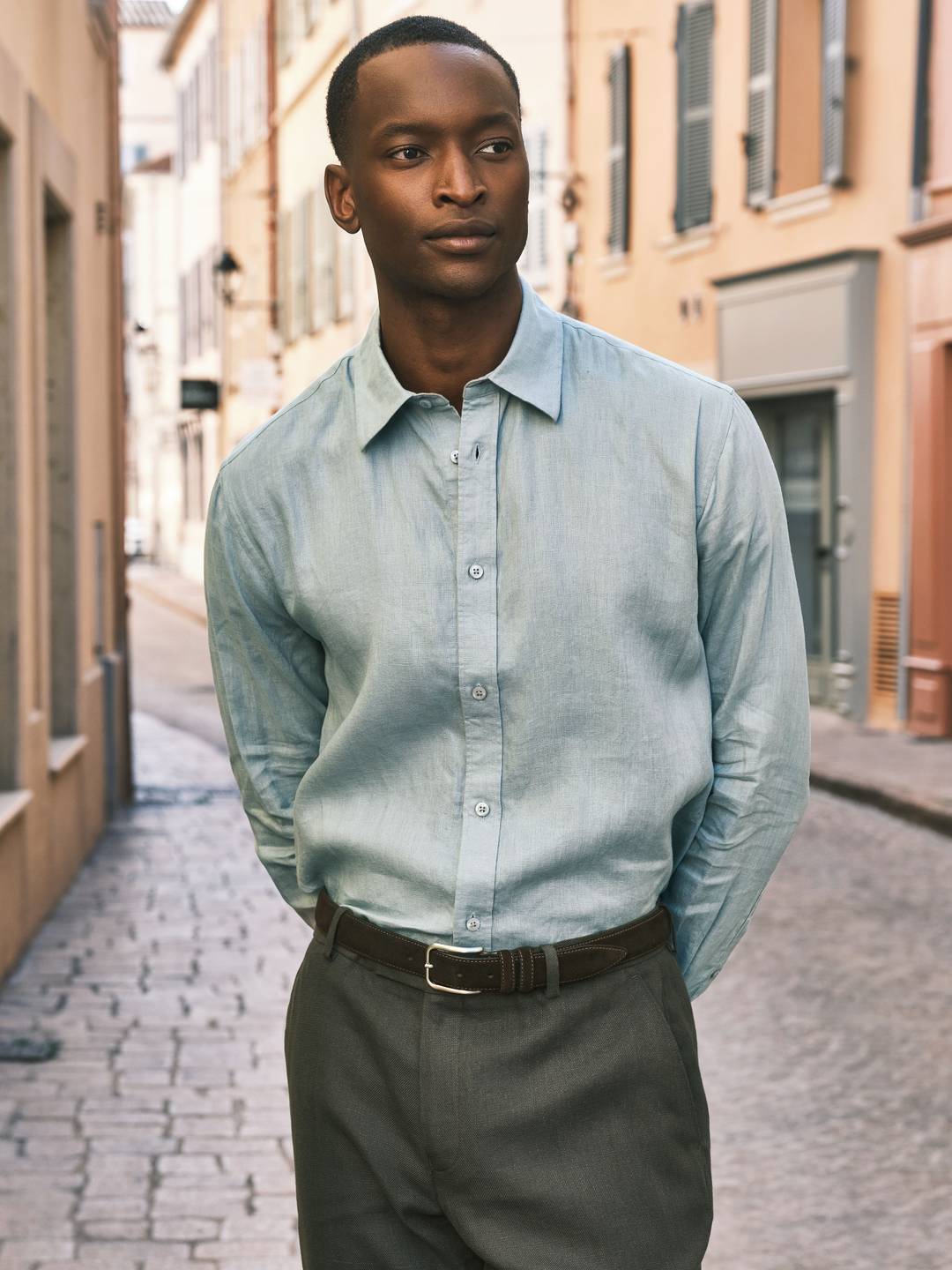 Green Linen Shirt