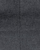 Flat Front Trouser Mid Grey Woollen Flannel