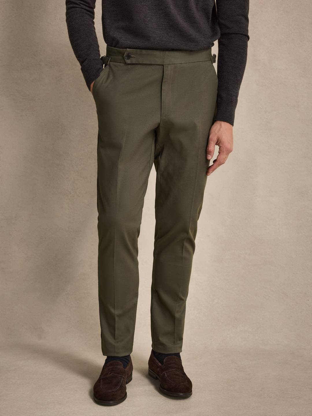 Green Chinos Slim Fit