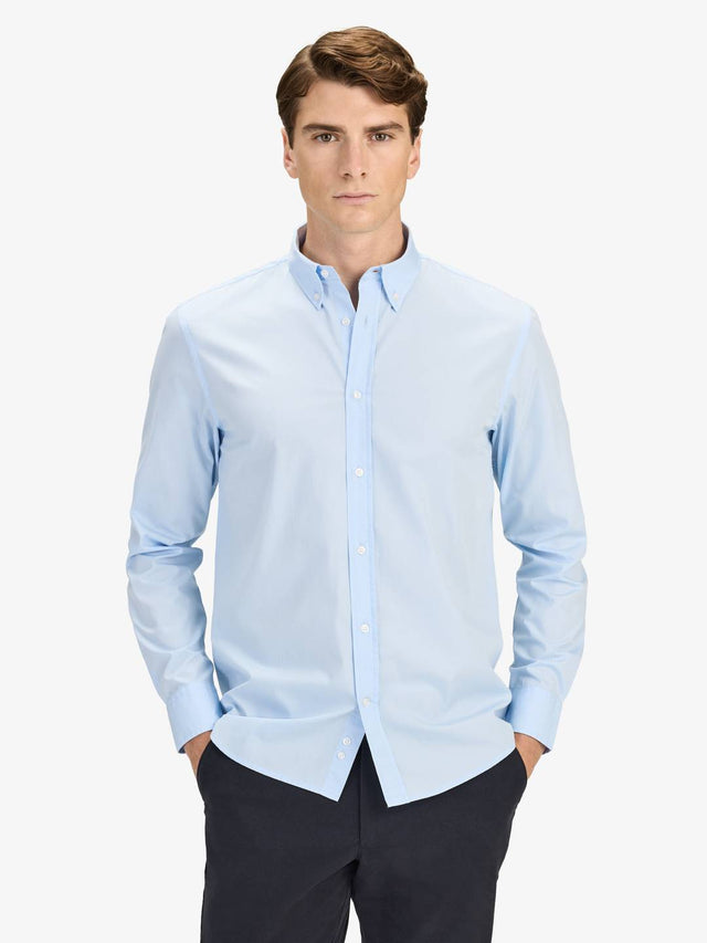 Light Blue Poplin Shirt