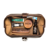 Big Mouth Leather Toiletry Bag