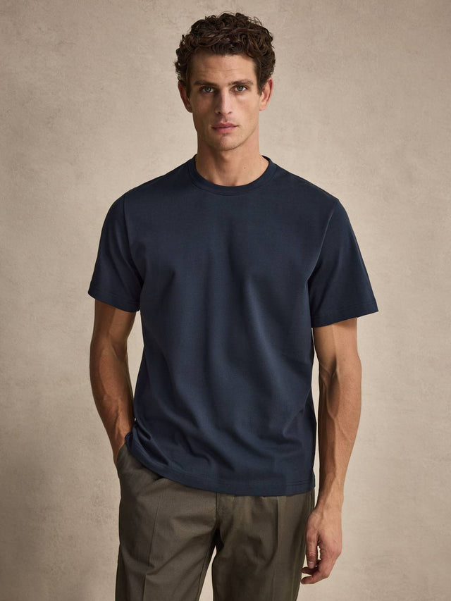 Navy Blue Midweight T-Shirt
