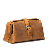 Big Mouth Leather Toiletry Bag