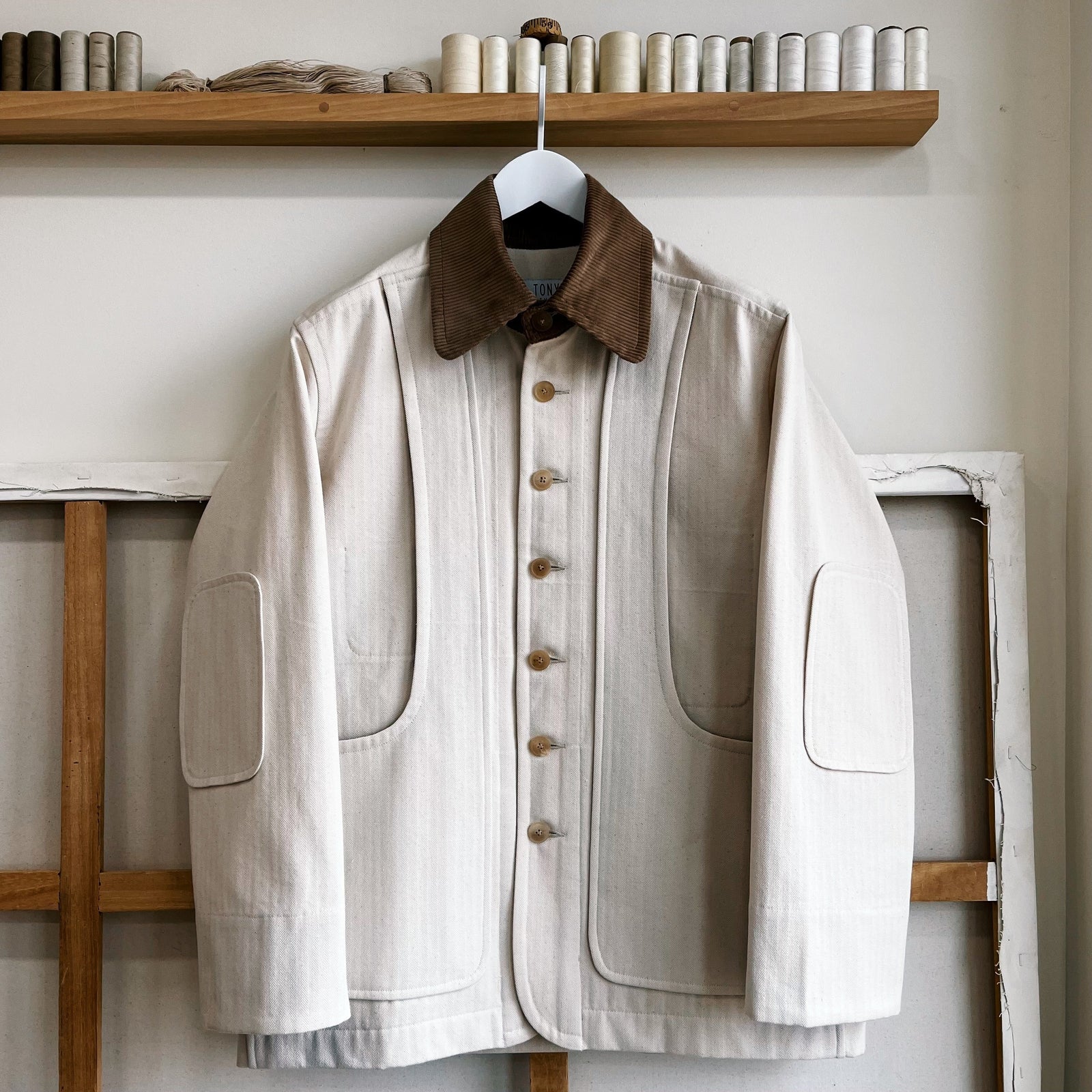 Cotton Herringbone Twill Field Jacket