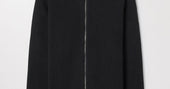Black Merino Zip Cardigan | Ribbed Wool | Asket