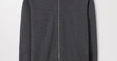 Charcoal Melange Merino Zip Cardigan | Ribbed Wool | Asket