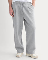 Luxe Fleece Pleated Sweatpant | Vintage Heather Grey