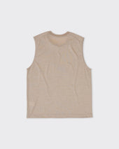 36g Wool Sleeveless Tee Beige