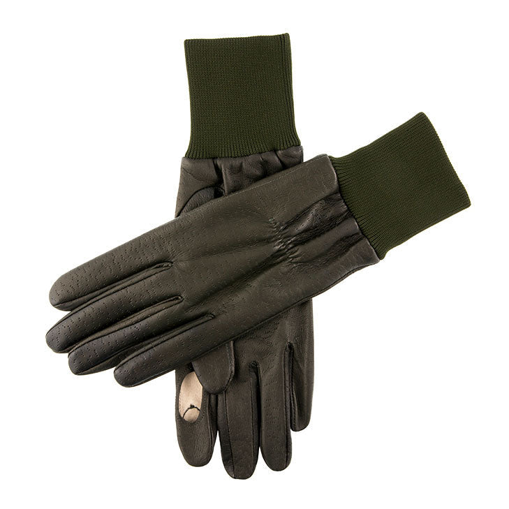 Men S Heritage Water Resistant Half Fleece Lined Right Hand Leather Shooting Gloves