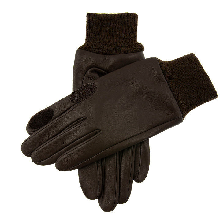 Men S Water Resistant Fleece Lined Leather Shooting Gloves