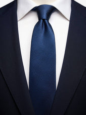 Dark Blue Structure Tie