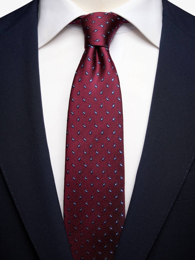 Burgundy Paisley Tie