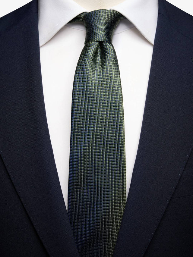 Dark Green Structure Tie