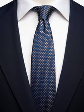 Dark Blue Dot Tie