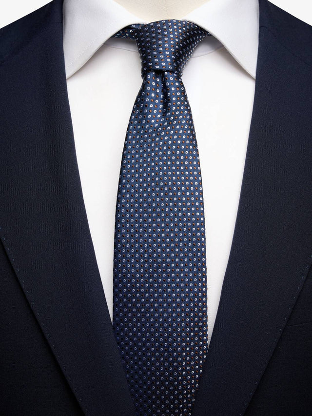 Dark Blue Dot Tie