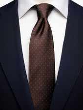 Brown Dot Tie