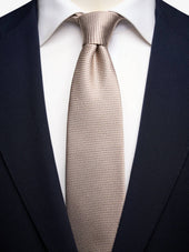 Beige Structure Tie