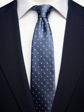 Mid Blue Geometric Tie