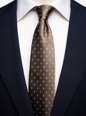 Taupe Geometric Tie