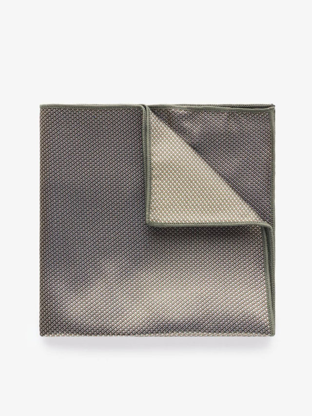 Green Structure Pocket Square