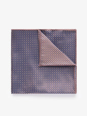 Brown Dot Pocket Square