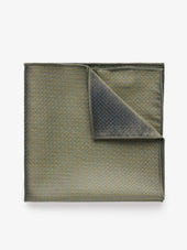 Green Houndstooth Pocket Square