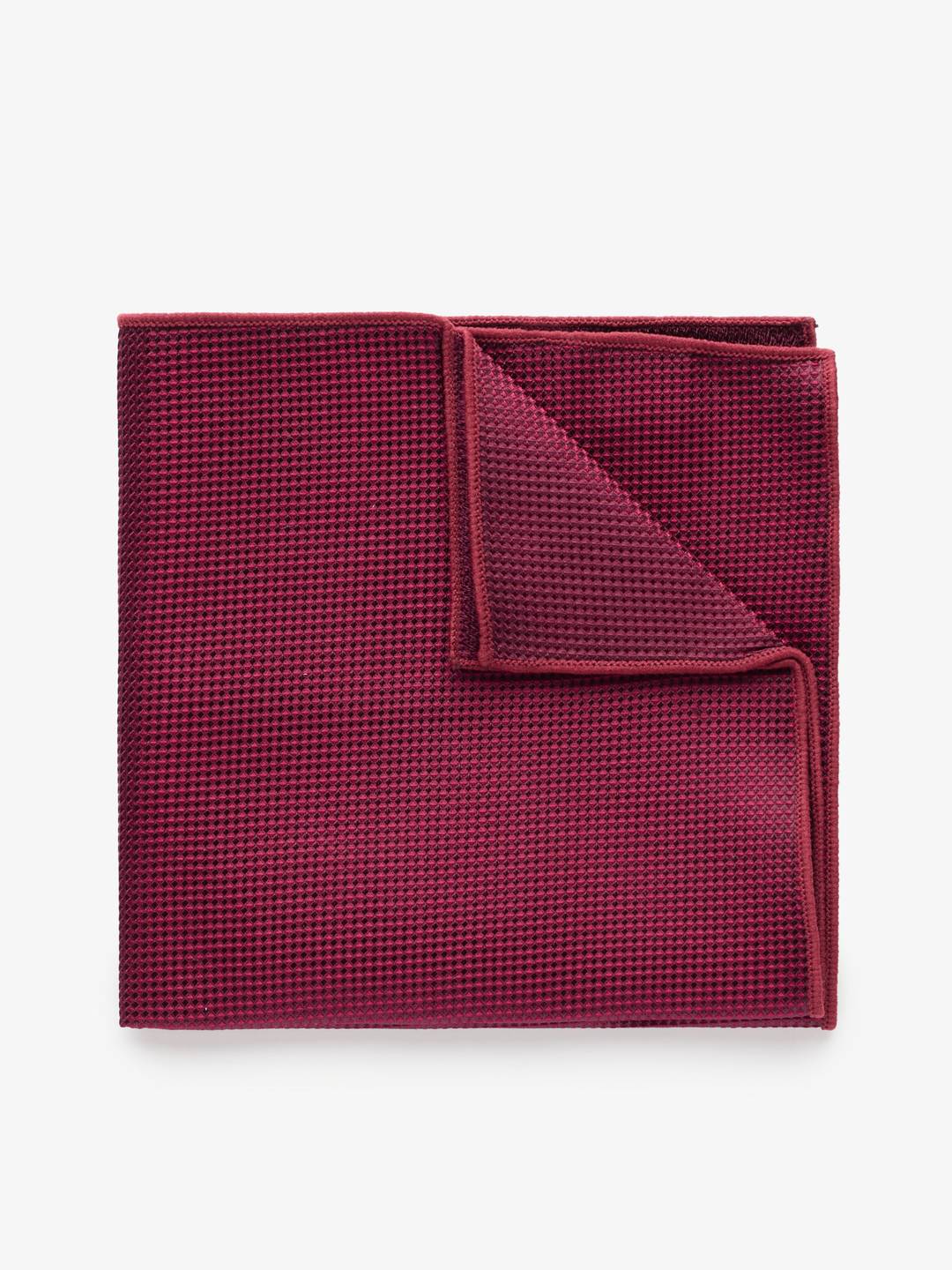 Burgundy Structure Pocket Square
