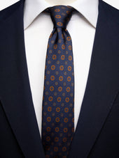 Blue Geometric Tie
