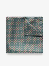 Green Geometric Pocket Square