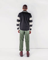 1 4 Zip Moto Jersey Off White