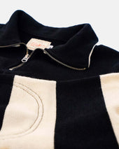 1 4 Zip Moto Jersey Off White