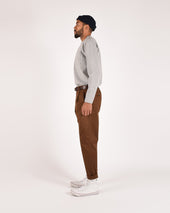 Heavy Duty Long Sleeve Tee Single Pocket Heather
