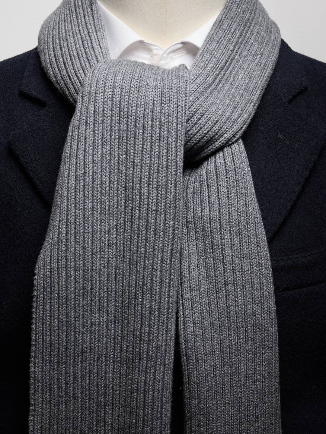 Grey Knitted Scarf