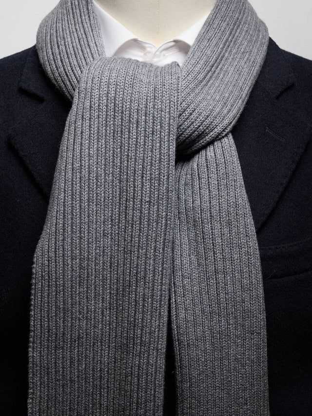 Grey Knitted Scarf