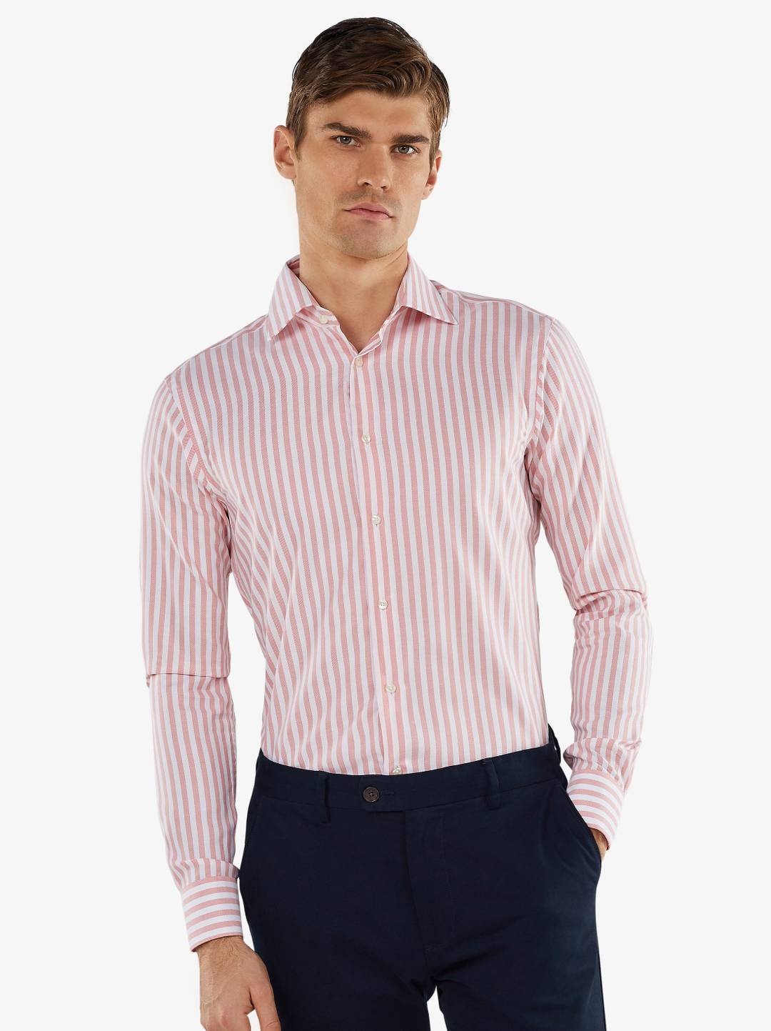 Apricot Striped Shirt