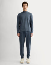 The Rec Quarter-Zip | Heathered Navy