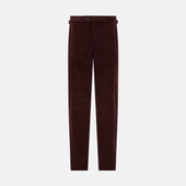 Burgundy Corduroy Henry Trousers