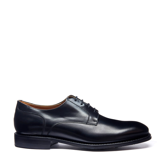 Black Hi-Shine 4 Eye Gibson Shoe