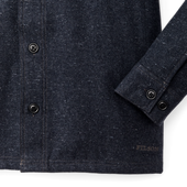 Heathered Wool Jac-shirt - Blue Heather