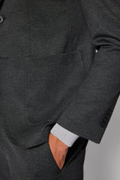 Abito SAM in jersey tecnico grigio scuro melange
