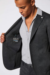 Abito SAM in jersey tecnico grigio scuro melange