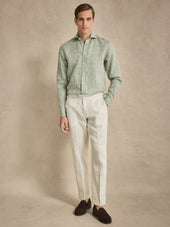 Cut Away Linen Shirt Slim Fit