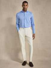 Cut Away Linen Shirt Slim Fit