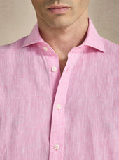 Cut Away Linen Shirt Slim Fit